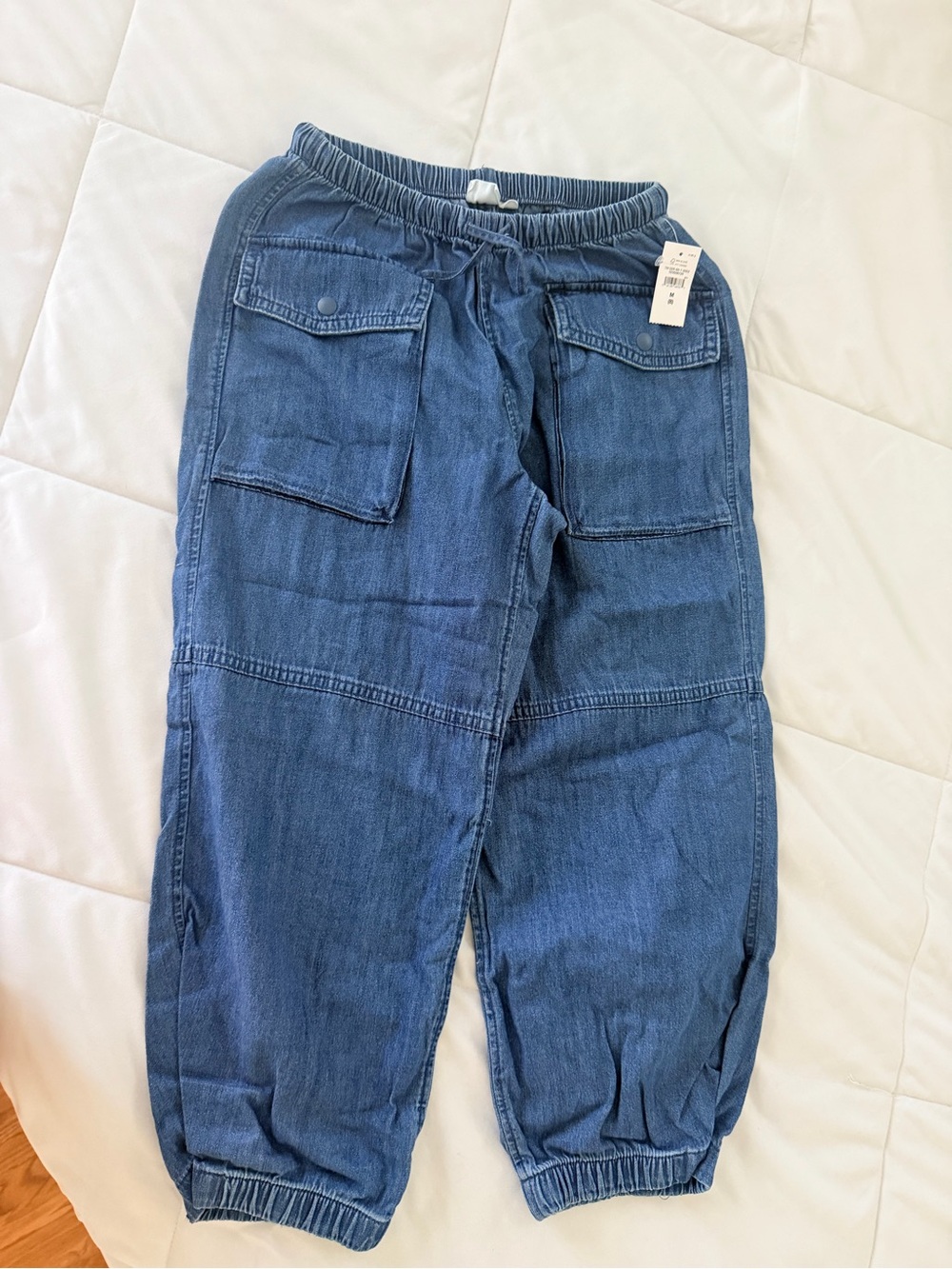 GAP Denim Cargo Jogger Pants - Blue